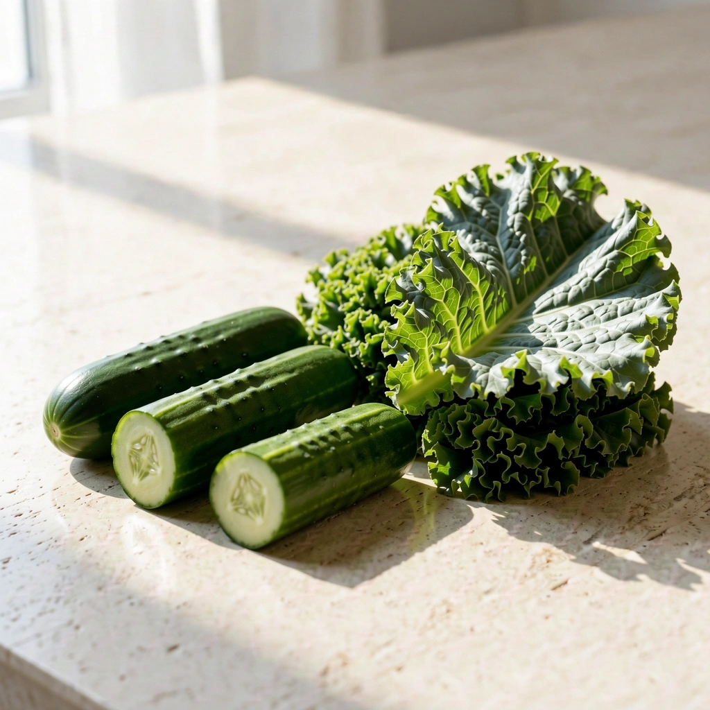 Frisches Gemüse zur Symbolisierung von Transparenz